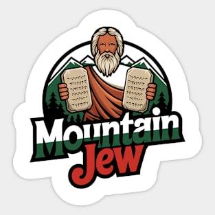 Mountain Jew: Religious and Fun Sticker